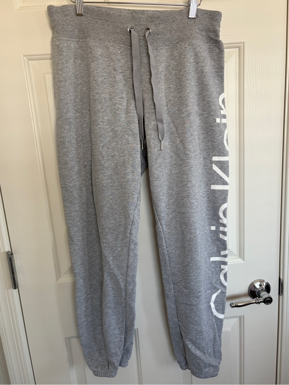 Calvin Klein Gray Performance Logo Cotton Jogger